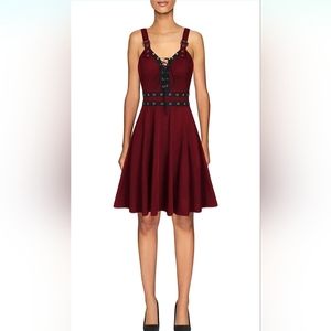 Red Gothic Punk Dress